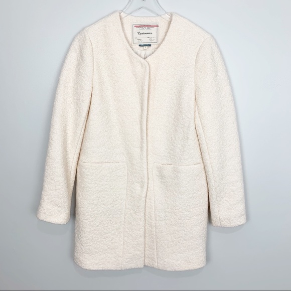 Anthropologie Jackets & Blazers - Anthropologie | Boucle Car Coat Cream Cozy New